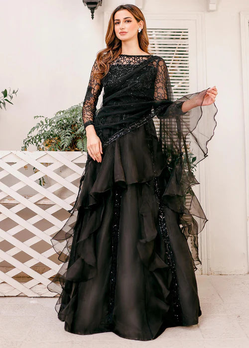 Kausar Attire Zombie Black Lehanga Set