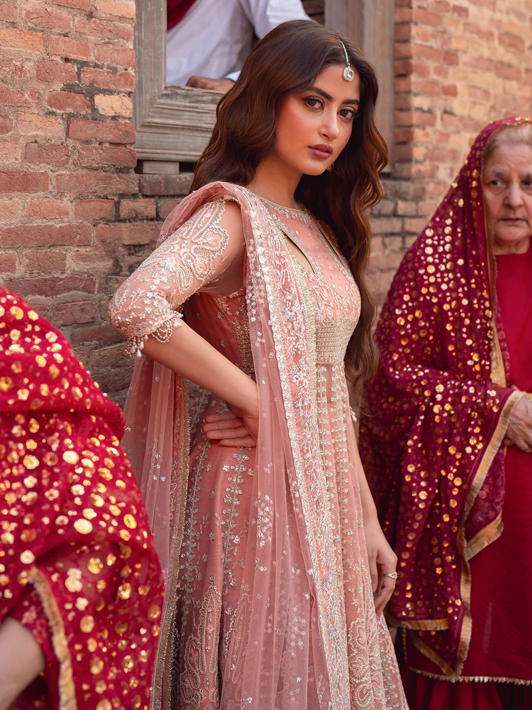 SONA GACHI PINK Stitched Luxury Formal Dress