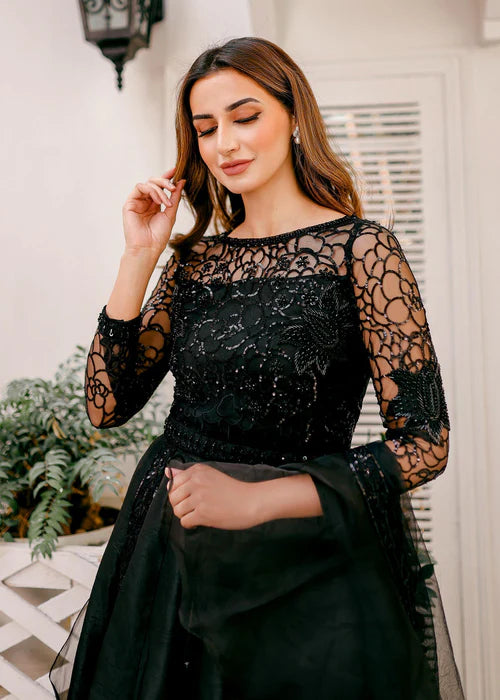 Kausar Attire Zombie Black Lehanga Set