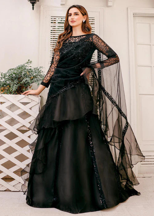 Kausar Attire Zombie Black Lehanga Set
