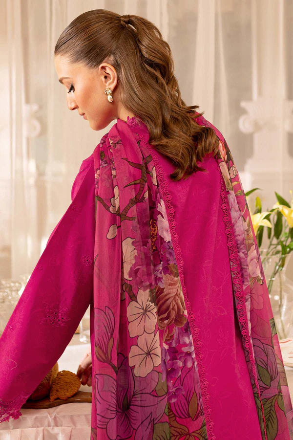 Aster – Stitched Lawn Outfit with Embroidered Borders