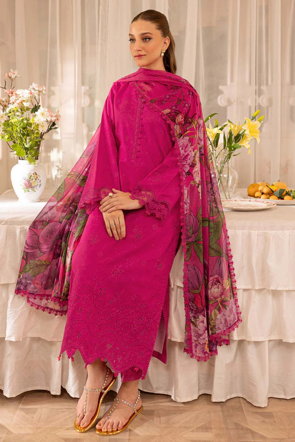 Aster – Stitched Lawn Outfit with Embroidered Borders