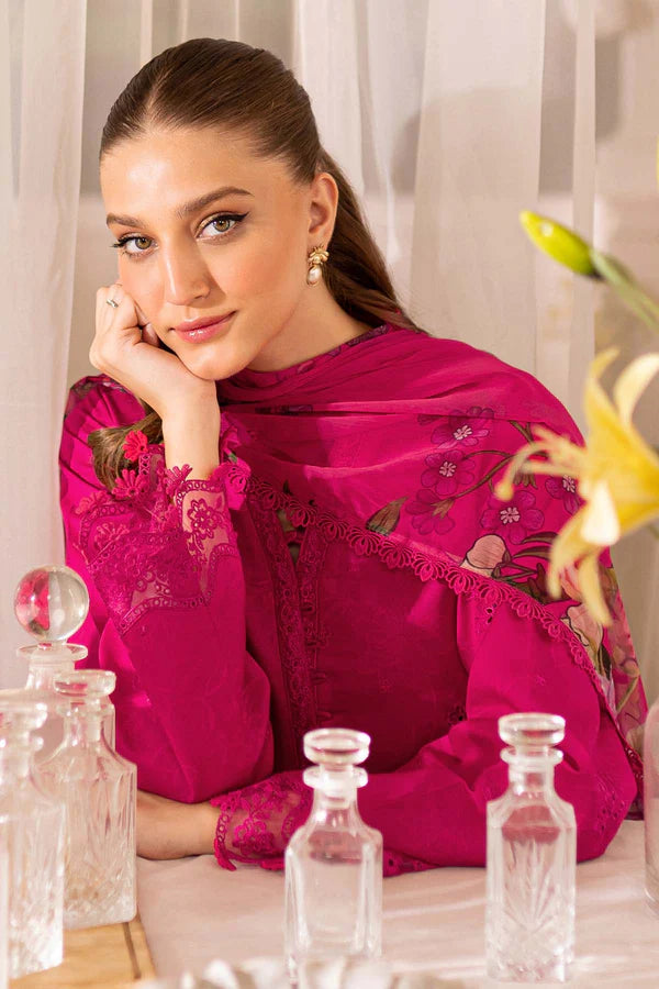 Aster – Stitched Lawn Outfit with Embroidered Borders