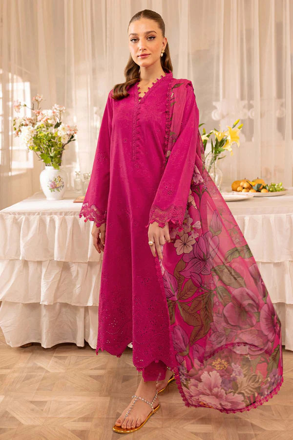 Aster – Stitched Lawn Outfit with Embroidered Borders