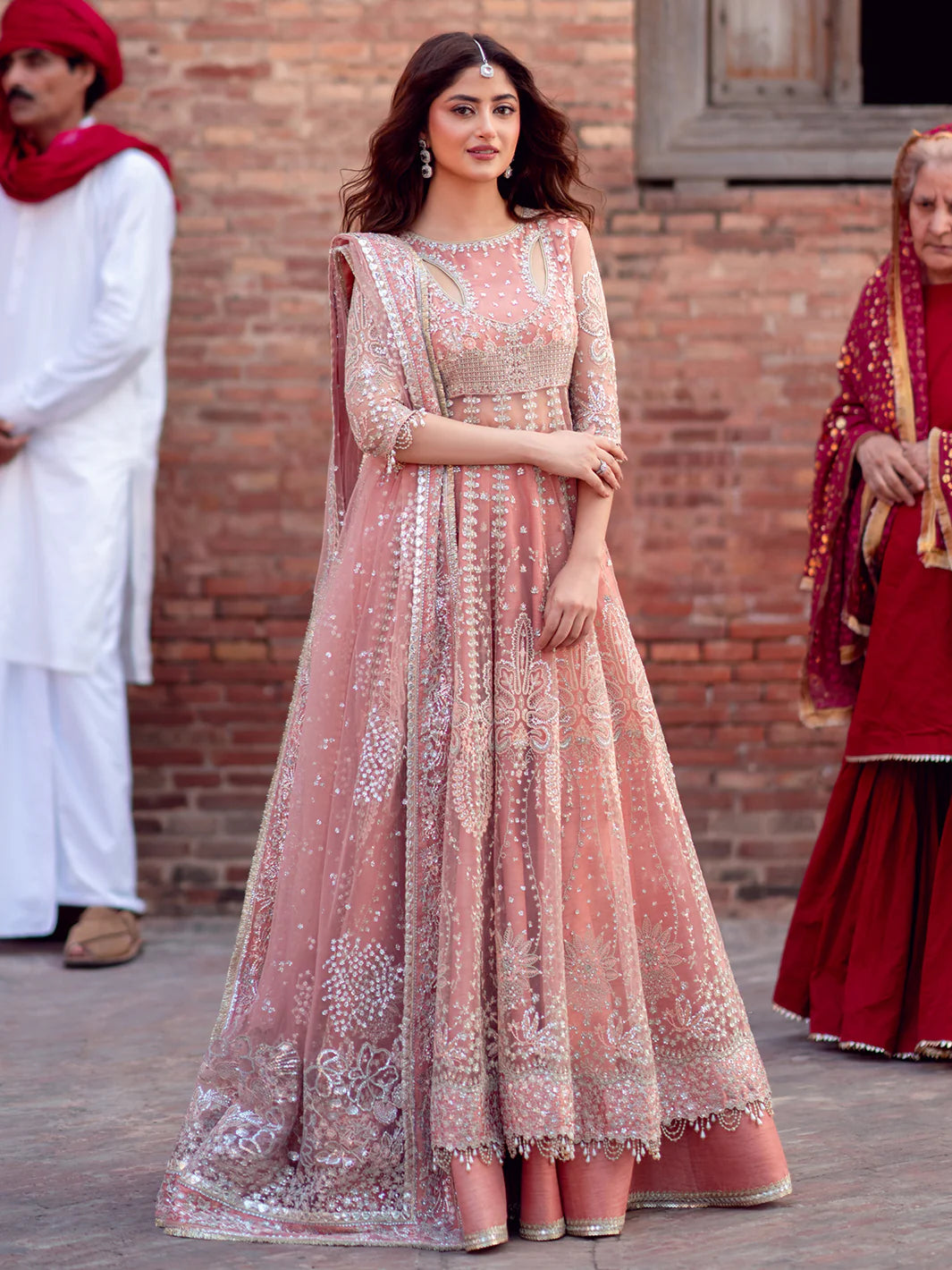 SONA GACHI PINK Stitched Luxury Formal Dress
