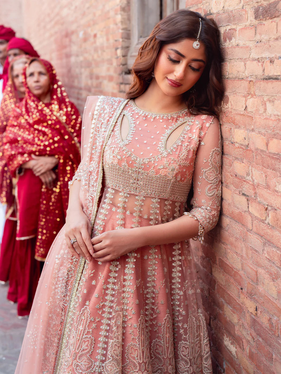 SONA GACHI PINK Stitched Luxury Formal Dress