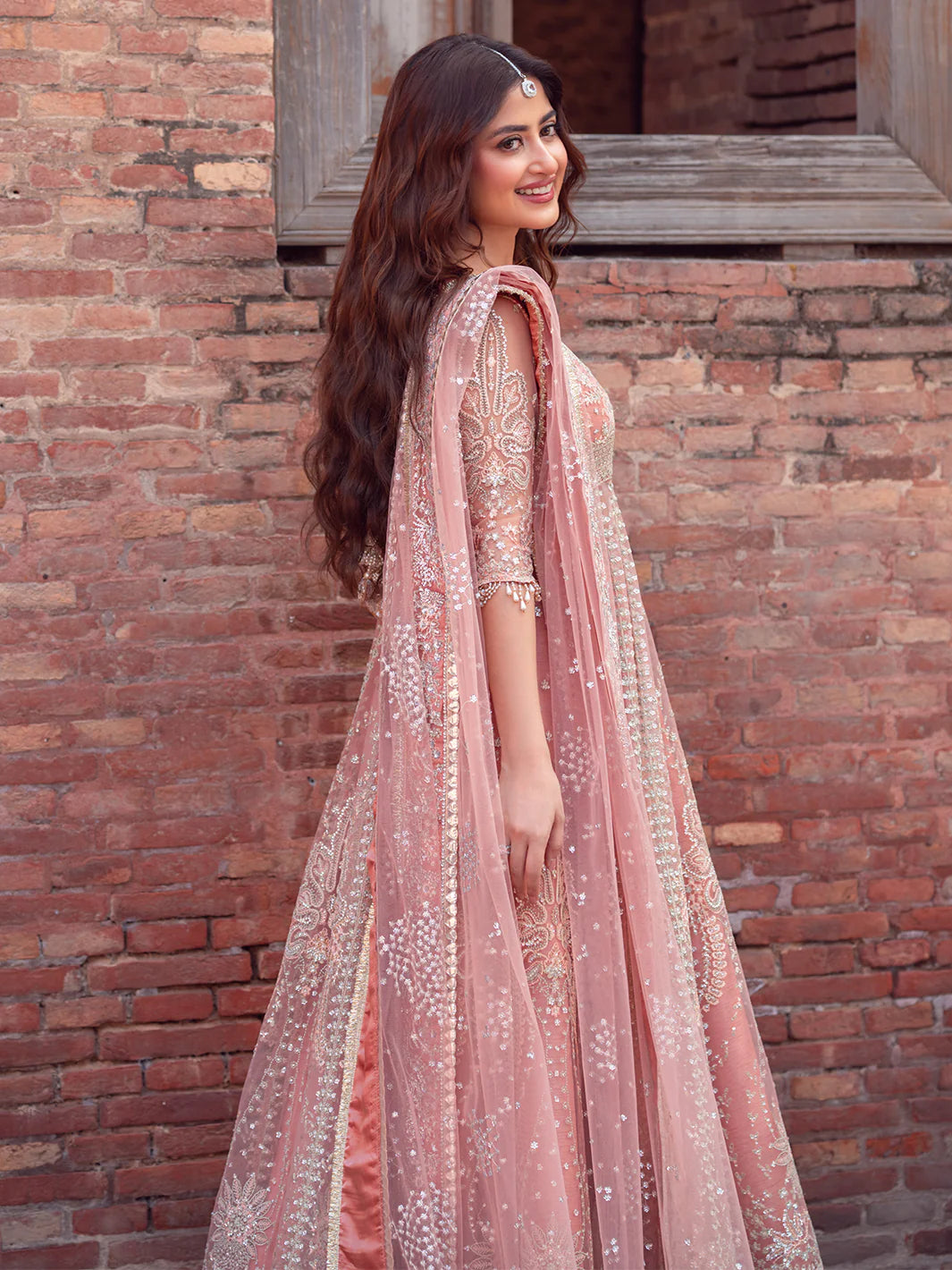 SONA GACHI PINK Stitched Luxury Formal Dress