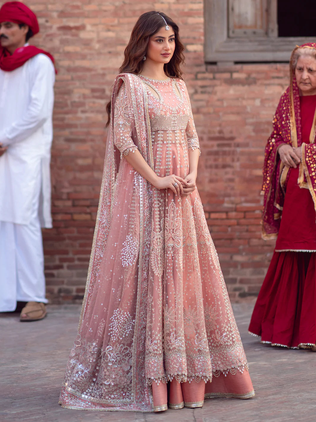 SONA GACHI PINK Stitched Luxury Formal Dress
