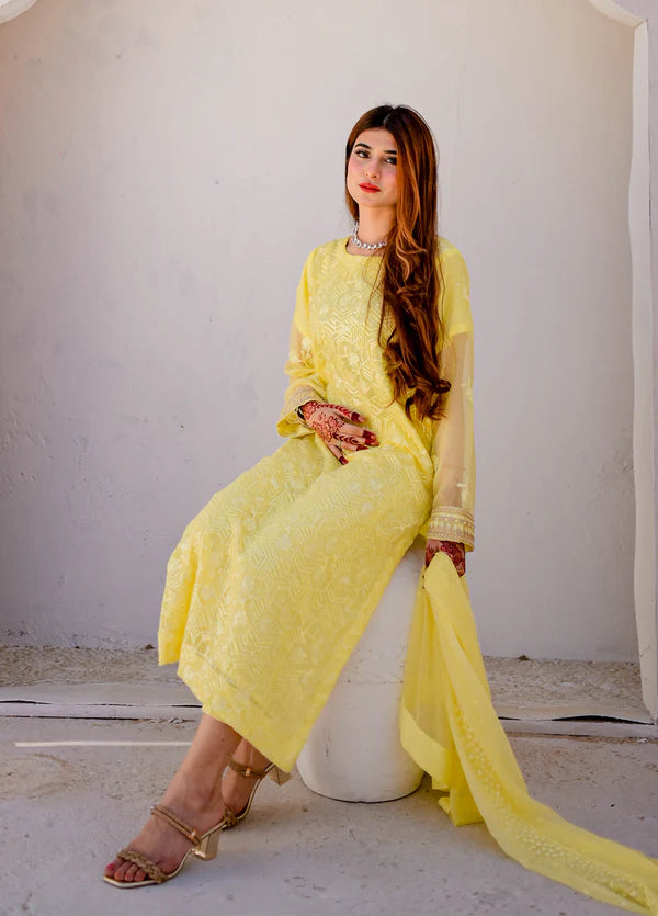Golden Glow Yellow - LUXE | Ready to wear | 3 Piece