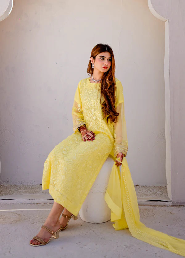 Golden Glow Yellow - LUXE | Ready to wear | 3 Piece