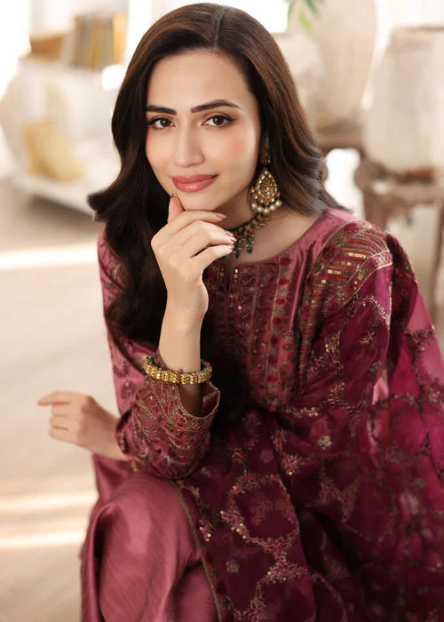 Mohagni MGS-07 RESHAM3Pcs Raw Silk STITCHED